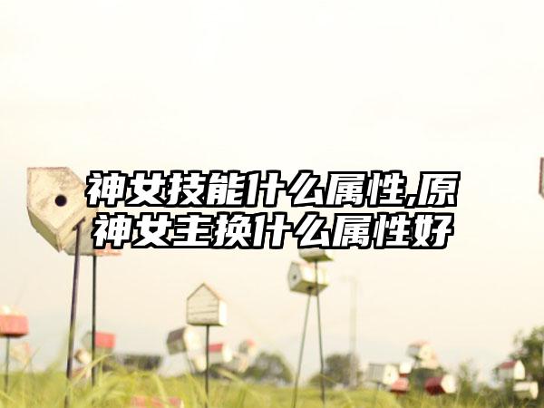 神女技能什么属性,原神女主换什么属性好
