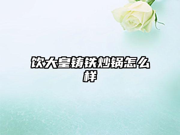 饮大皇铸铁炒锅怎么样