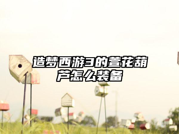 造梦西游3的萱花葫芦怎么装备