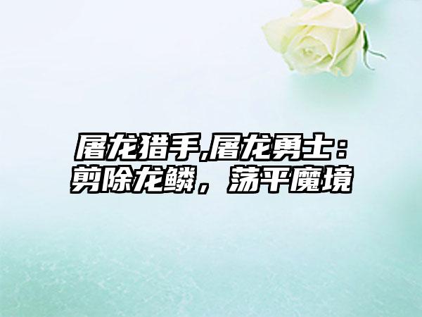 屠龙猎手,屠龙勇士：剪除龙鳞，荡平魔境