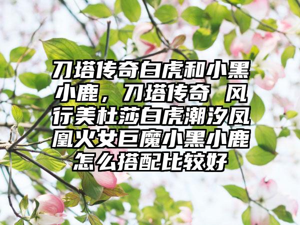 刀塔传奇白虎和小黑小鹿，刀塔传奇 风行美杜莎白虎潮汐凤凰火女巨魔小黑小鹿怎么搭配比较好