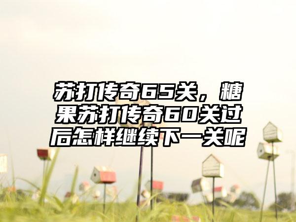 苏打传奇65关，糖果苏打传奇60关过后怎样继续下一关呢