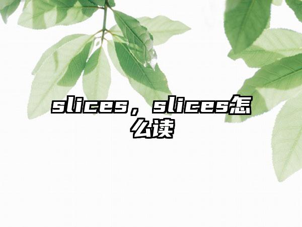 slices，slices怎么读