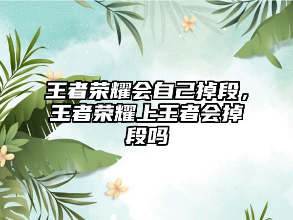 王者荣耀会自己掉段，王者荣耀上王者会掉段吗