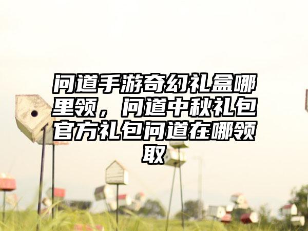 问道手游奇幻礼盒哪里领，问道中秋礼包官方礼包问道在哪领取