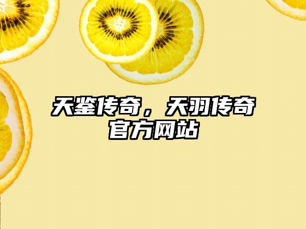 天鉴传奇，天羽传奇官方网站