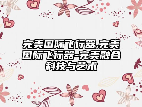 完美国际飞行器,完美国际飞行器-完美融合科技与艺术