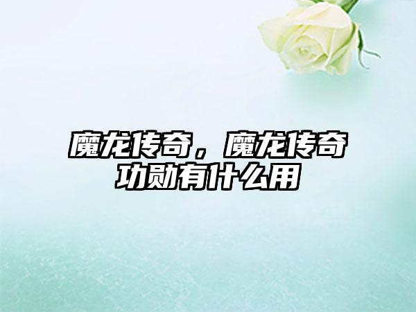 魔龙传奇，魔龙传奇功勋有什么用