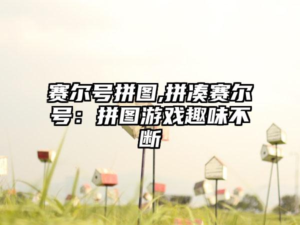 赛尔号拼图,拼凑赛尔号：拼图游戏趣味不断