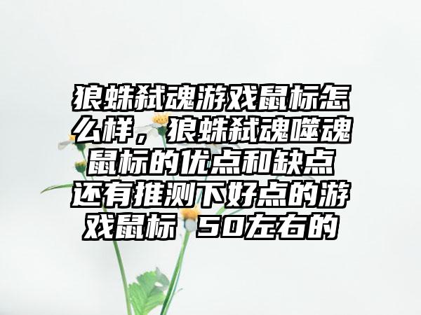 狼蛛弑魂游戏鼠标怎么样，狼蛛弑魂噬魂 鼠标的优点和缺点 还有推测下好点的游戏鼠标 50左右的
