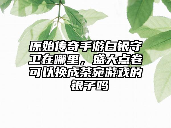 原始传奇手游白银守卫在哪里，盛大点卷可以换成茶宛游戏的 银子吗