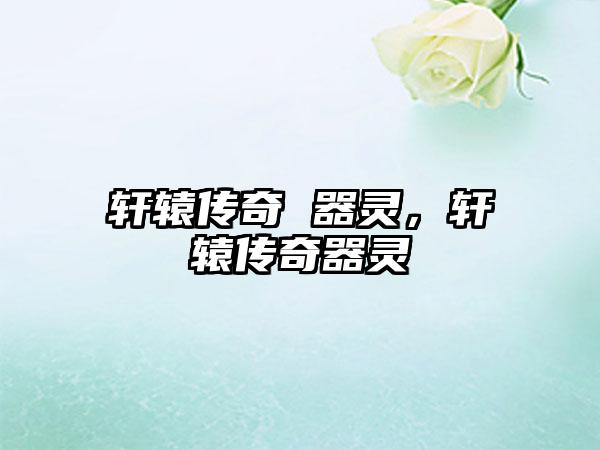 轩辕传奇 器灵，轩辕传奇器灵