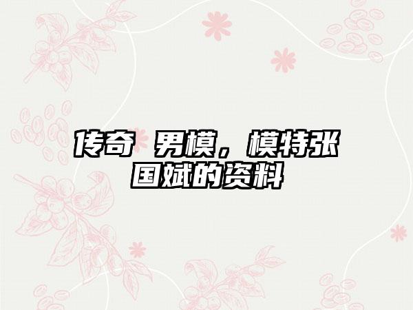 传奇 男模，模特张国斌的资料