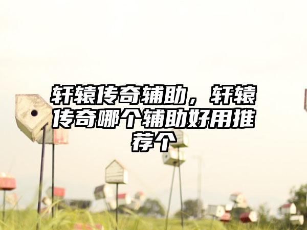 轩辕传奇辅助，轩辕传奇哪个辅助好用推荐个