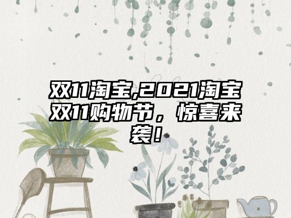 双11淘宝,2021淘宝双11购物节，惊喜来袭！