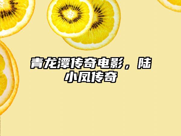 青龙潭传奇电影，陆小凤传奇