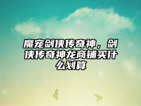 魔宠剑侠传奇神，剑侠传奇神龙商铺买什么划算