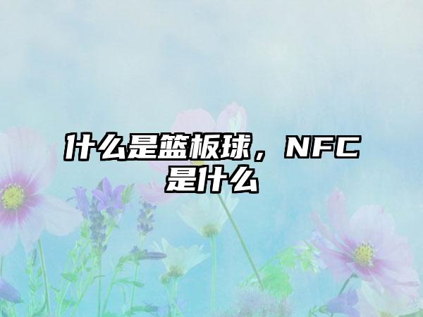 什么是篮板球，NFC是什么