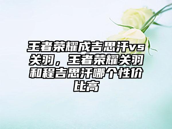 王者荣耀成吉思汗vs关羽，王者荣耀关羽和程吉思汗哪个性价比高
