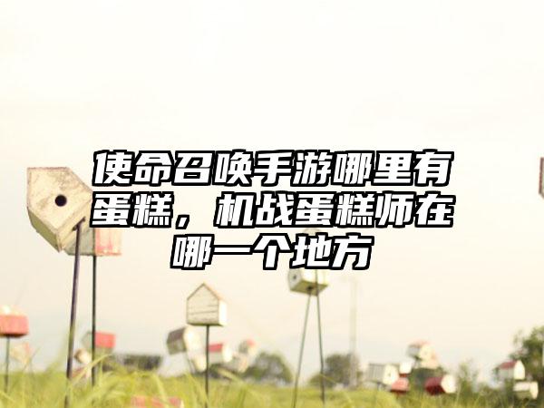 使命召唤手游哪里有蛋糕,机战蛋糕师在哪一个地方