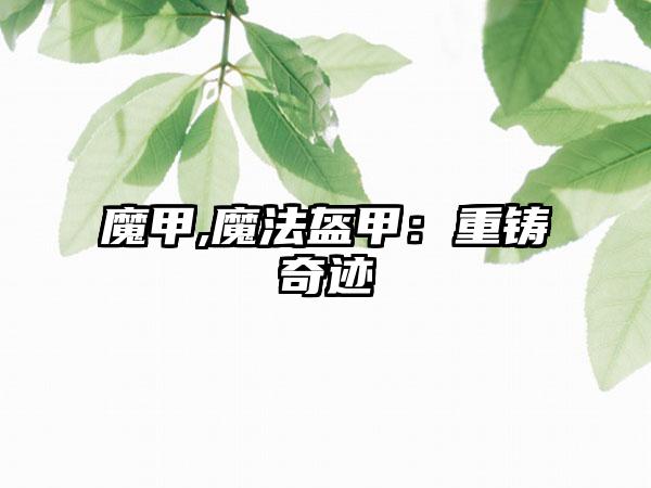 魔甲,魔法盔甲：重铸奇迹