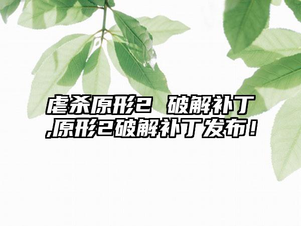 虐杀原形2 破解补丁,原形2破解补丁发布！