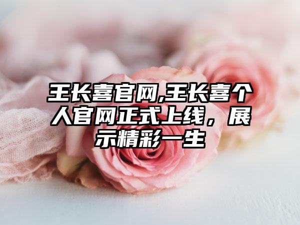 王长喜官网,王长喜个人官网正式上线，展示精彩一生