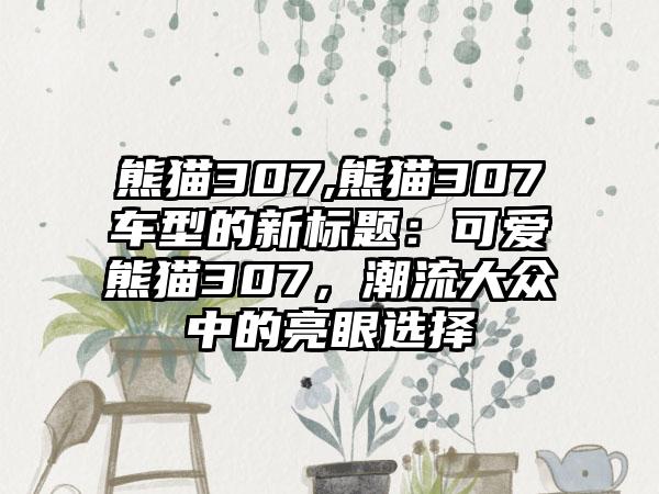 熊猫307,熊猫307车型的新标题：可爱熊猫307，潮流大众中的亮眼选择