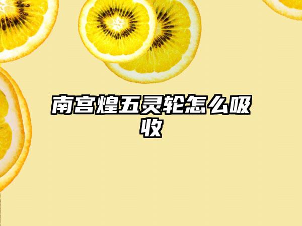 南宫煌五灵轮怎么吸收