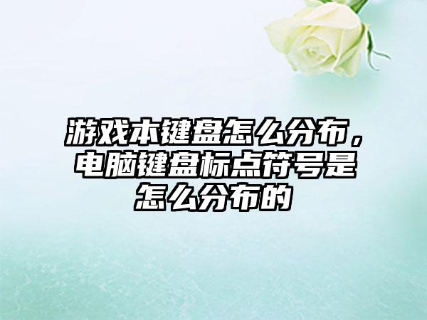 游戏本键盘怎么分布，电脑键盘标点符号是怎么分布的