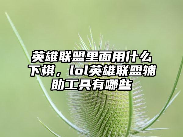 英雄联盟里面用什么下棋，lol英雄联盟辅助工具有哪些