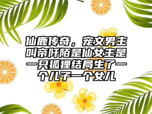 仙鹿传奇，宠文男主叫帝阡陌是仙女主是一只狐狸结局生了一个儿子一个女儿