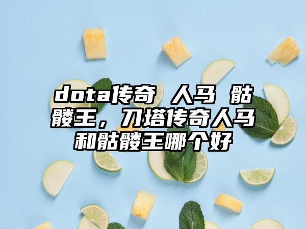 dota传奇 人马 骷髅王,刀塔传奇人马和骷髅王哪个好