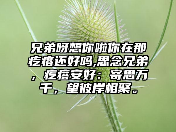 兄弟呀想你啦你在那疙瘩还好吗,思念兄弟,疙瘩安好:寄思万千,望彼岸相聚。