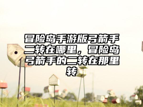 冒险岛手游版弓箭手二转在哪里，冒险岛弓箭手的二转在那里转