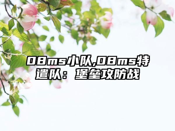 08ms小队,08ms特遣队：堡垒攻防战