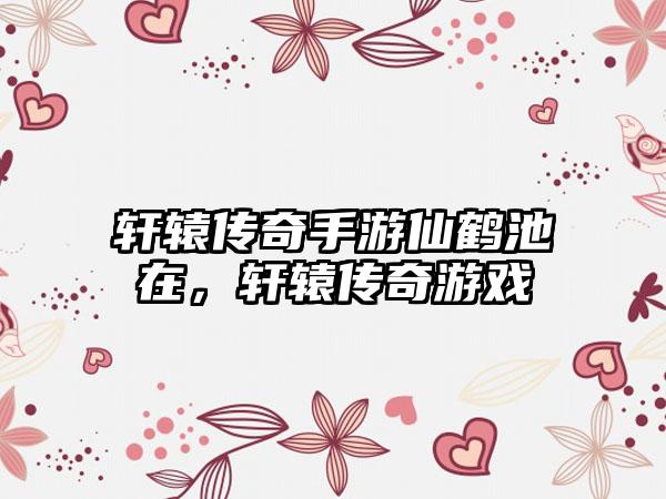 轩辕传奇手游仙鹤池在，轩辕传奇游戏