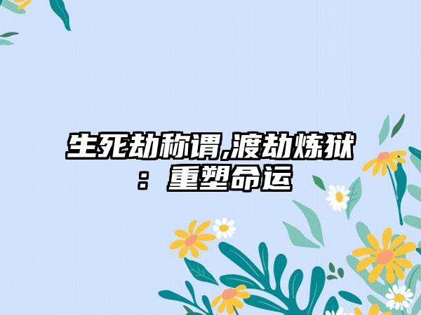 生死劫称谓,渡劫炼狱：重塑命运