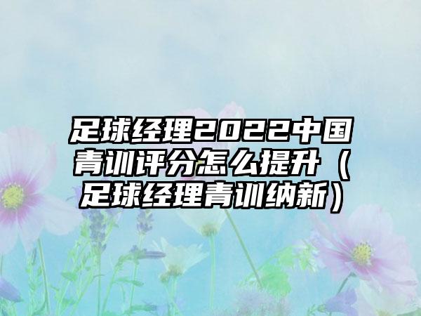 足球经理2022中国青训评分怎么提升（足球经理青训纳新）
