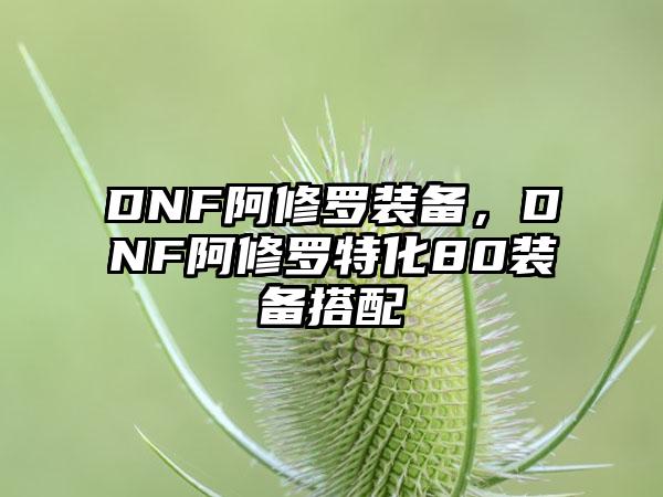 DNF阿修罗装备，DNF阿修罗特化80装备搭配